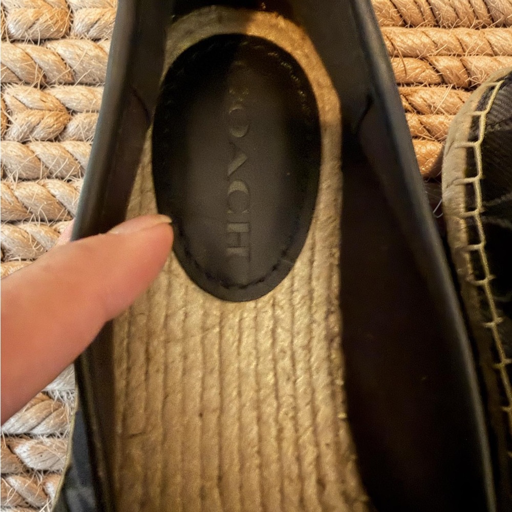 Coach Black  Espadrille Slip-Ons - Picture 4 of 7